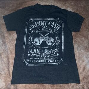 Johnny Cash Charcoal Graphic Tee